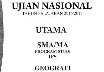 Kunci Jawaban dan Pembahasan UN Geografi 2017 No 6-7