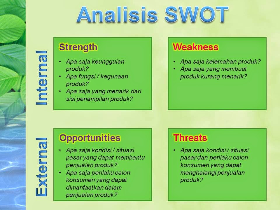  Analisis  SWOT 