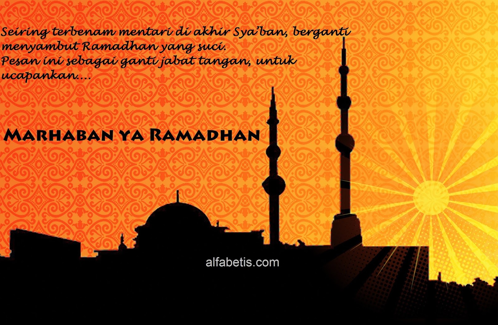 Gambar Kartu Ucapan Marhaban Ya Ramadhan 2021 1442 H Alfabetis