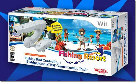 Conheça o pacote combo de Fishing Resort (Wii), jogo de pesca do