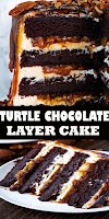 TURTLE CHOCOLATE LAYER CAKE