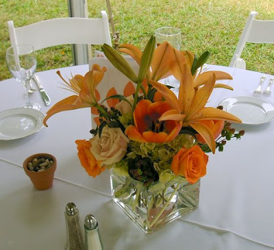 The newest color schemes for weddings are using orange and yellow