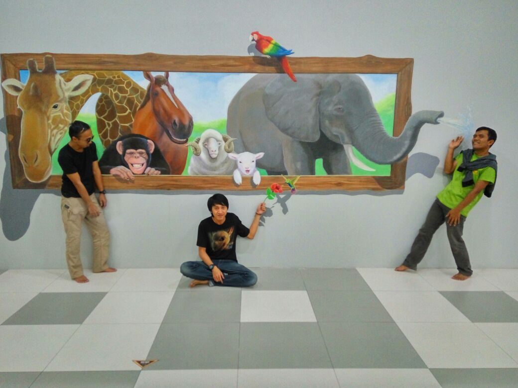 3D Trick Art Di Cimory 1 Semarang Painting
