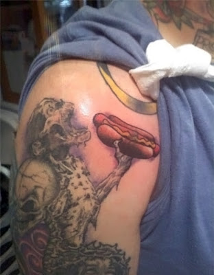 Cool Hot Dog Tattoos Seen On www.coolpicturegallery.us