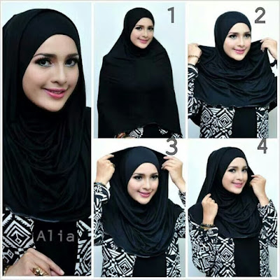 Cara Memakai Hijab Simple