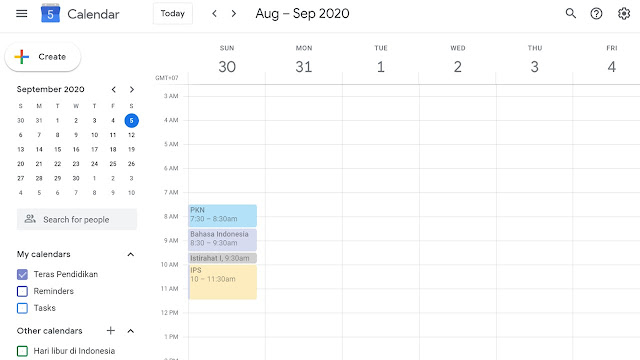 Google Calendar for Teacher