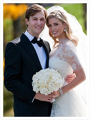 ivanka trump wedding dress. ivanka trump wedding flowers.