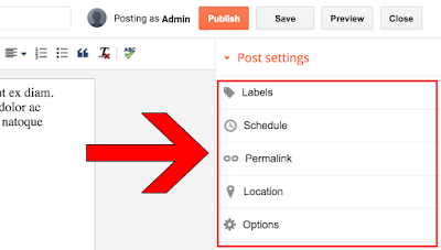 blogger post settings