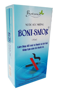 Cai thuốc lá hiệu quả với nước súc miệng Boni-Smok