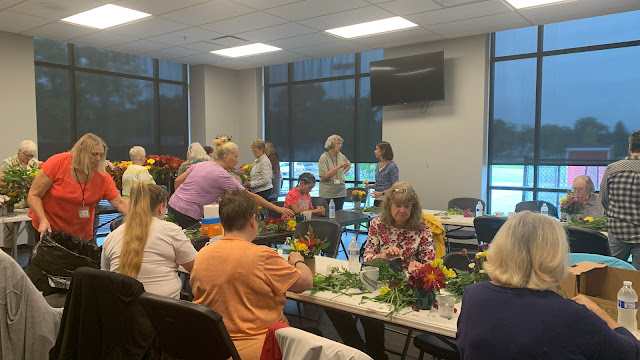 Floral arrangements for Meals on Wheels