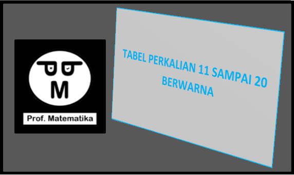 Perkalian 11 Sampai 20 Lengkap (Tabel 1 - 20 Berwarna)