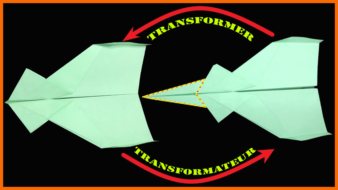 Comment faire un avion en papier transformateur