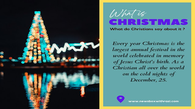 What is Christmas and what do Christians say about it?