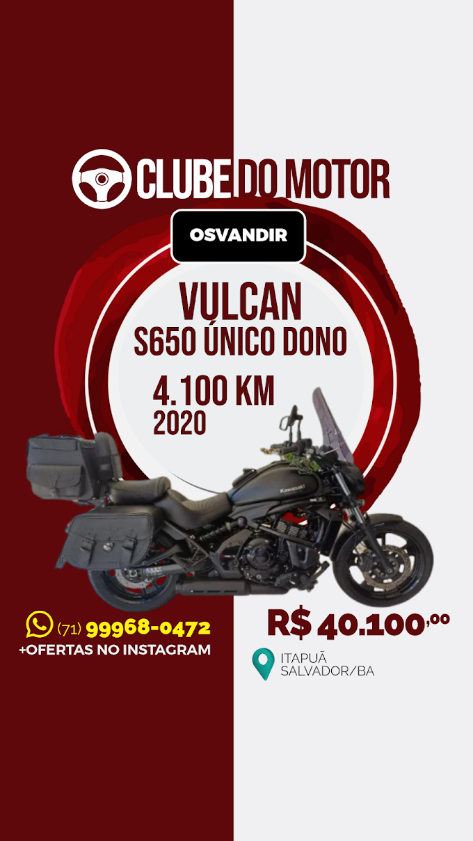 Vulcan S650 único dono 2020