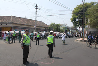 Pengamanan Parade Tauhid di Alun Alun Utara