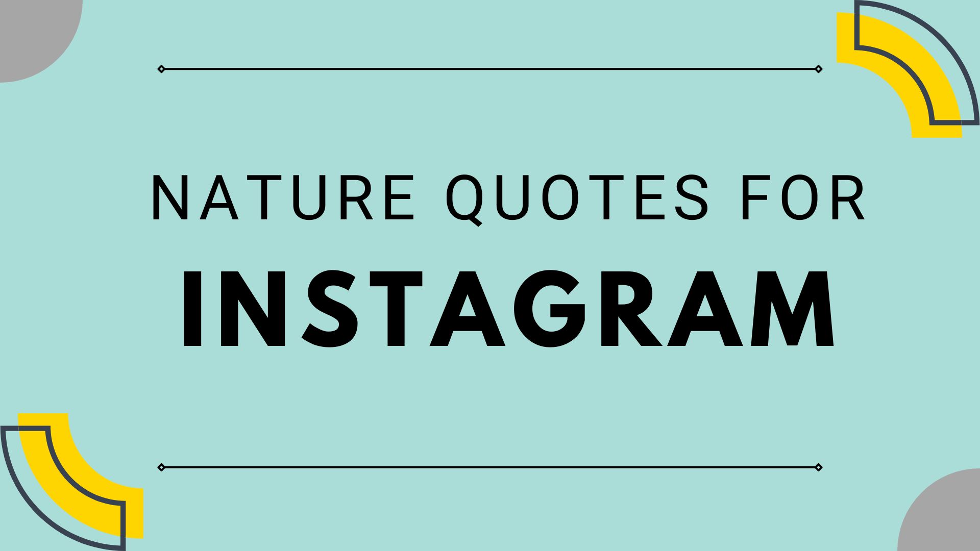 Caption On Nature For Instagram
