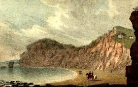 Sands near Chit Rock, Sidmouth    from A new guide descriptive of the beauties of Sidmouth    by Rev Edmund Butcher (1830)