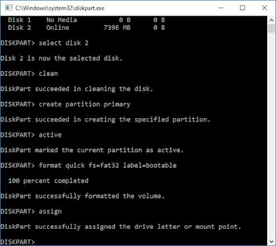 Cara Membuat Bootable USB Windows Tanpa Software Cara Membuat Bootable USB Windows Tanpa Software | Diskpart