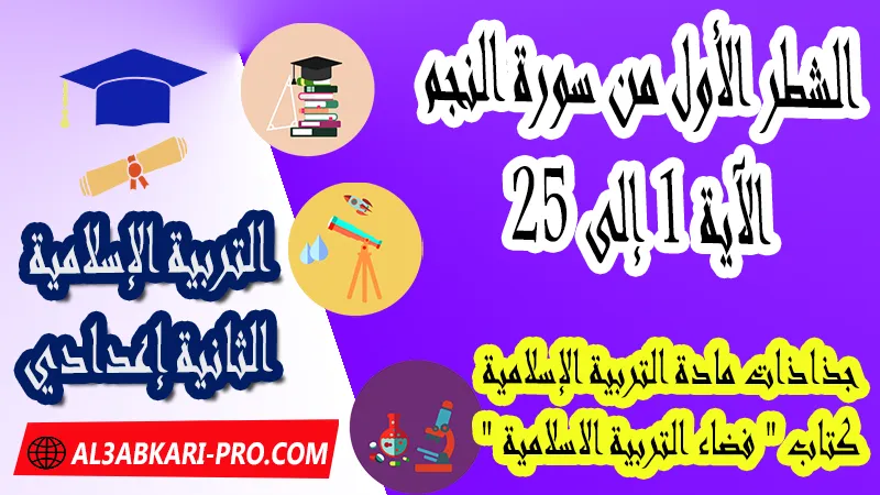 الشطر الأول من سورة النجم – الآية 1 إلى 25 جذاذات التربية الإسلامية كتاب "فضاء التربية الاسلامية" الثانية اعدادي ,  جذاذات التربية الإسلامية , تحميل جذاذات التربية الإسلامية المستوى الإعدادي بصيغة pdf word , جذاذات التربية الإسلامية للثانوي التأهيلي pdf word , المرجع في التربية الإسلامية للسنة الثانية اعدادي pdf word , نماذج جذاذات التربية الإسلامية إعدادي , نماذج من جذاذات التربية الإسلامية , جذاذات الدورة الأولى مادة التربية الإسلامية , جذاذات الدورة الثانية مادة التربية الإسلامية , دليل الأستاذ في التربية الإسلامية للسنة الثانية إعدادي , جذاذات الثانية اعدادي , جميع جذاذات التربية الإسلامية للسنة الثانية اعدادي ثانوي , تجميعية جذاذات التربية الإسلامية للسنة الثانية ثانوي اعدادي , نموذج جذاذة التربية الإسلامية السنة الثانية اعدادي , جذاذات مادة التربية الإسلامية للسنة الثانية ثانوي إعدادي, تحميل جذاذات السنة الثانية ثانوي إعدادي مادة التربية الإسلامية, جذاذات مادة التربية الإسلامية للسنة الثانية من السلك الثانوي الاعدادي , جميع جذاذات التربية الإسلامية للسنة الثانية اعدادي ثانوي