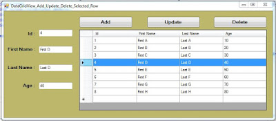 c# datagridview add delete update row