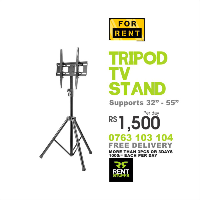 Tripod TV Stands for Rent Sri Lanka.