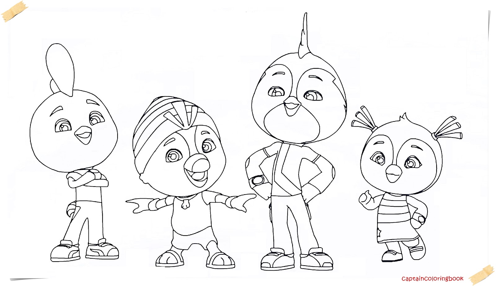 Top Wing New Series Cartoon coloring page
