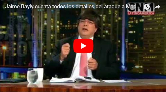 Inédito: Maduro ataca a Jaime Bayly por el show del drone-bomba