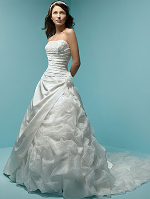 The Wedding Gown with Detail with the detail in the waist.