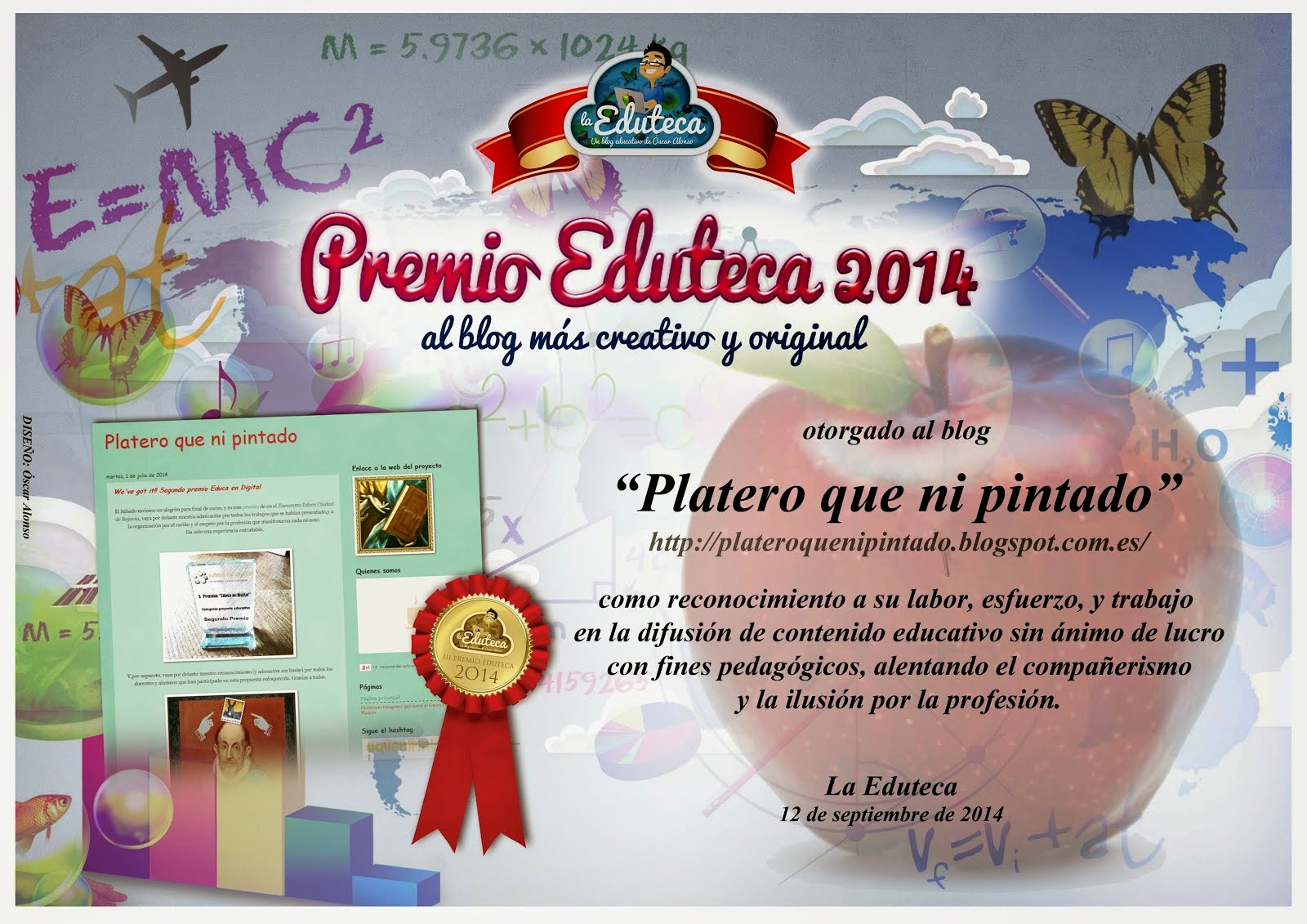 Premio La Eduteca al blog más creativo y original