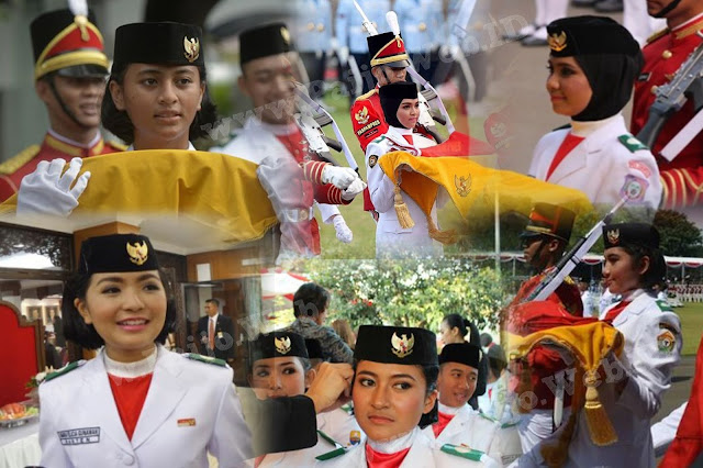 10 Daftar Wanita Cantik Pembawa Baki Bendera Pusaka Indonesia