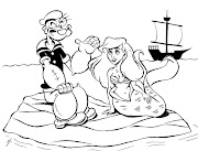 Here's a sketch I did of Popeye sharing some of his old sea stories with .