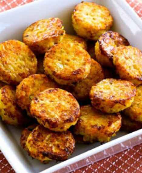 LOW-CARB CHEESY BAKED CAULIFLOWER TOTS  #cauliflower #dinner