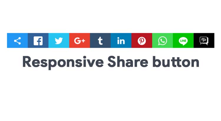 Responsive Social Share Buttons For Blogger With CSS Only