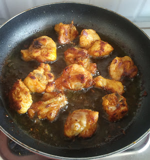 Frying chicken