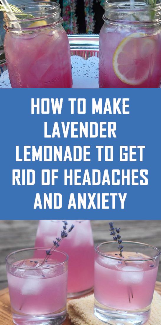 This Lavender Lemonade Recipe Helps Relieve Headaches, Migraines and Anxiety