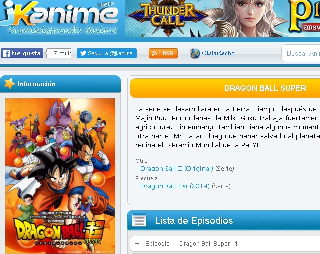 JKanime Dragon Ball Super - Solo Nuevas