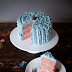 All My Love For You: Blue Ruffle Cake + Velvet Ribbon Garland DIY