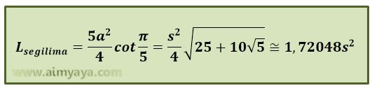  Gambar: Rumus Luas Segi Lima