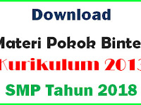 Download Materi Pokok Bintek Kurikulum 2013 SMP Tahun 2018