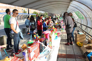 Rastrillo solidario del puente de Cruces