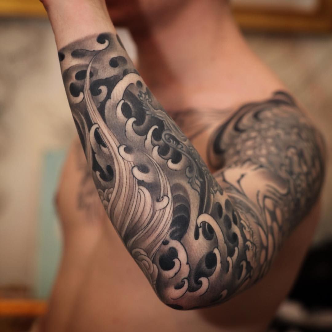 200+ Traditional Japanese Sleeve Tattoo Designs For Men (2019) Dragon ... - Asian+sleeve+tattoos