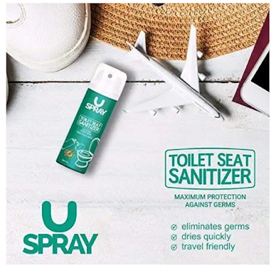 U spray toilet seat sanitizer