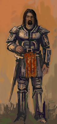 paladin fantasy art concept sketch