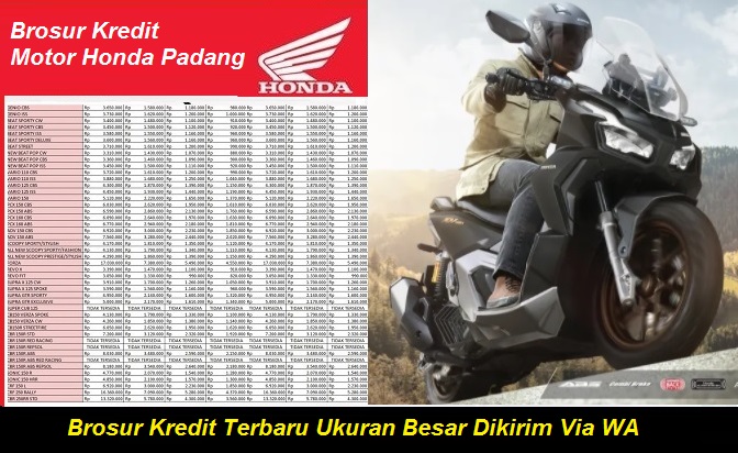 harga motor honda padang