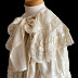 LOVELY "BELLE EPOQUE "ERA SILK CHILD'S CAPE W/VALENCIENNE LACE