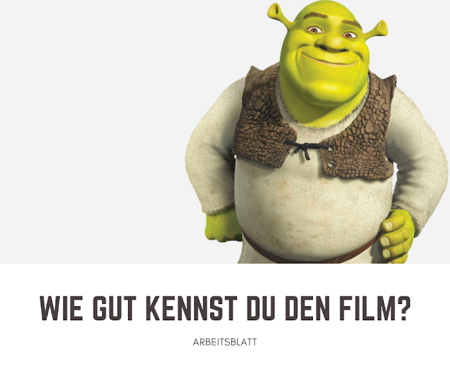 Shrek 1- Arbeitsblatt