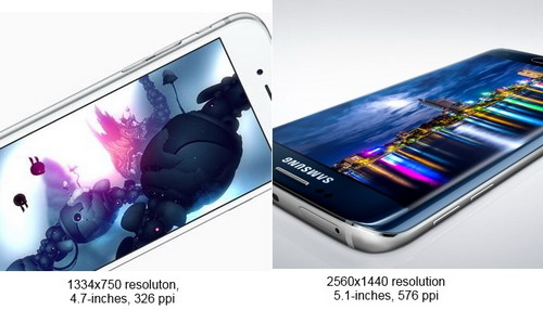 Perbandingan iPhone 6s vs. Samsung Galaxy S6 Edge