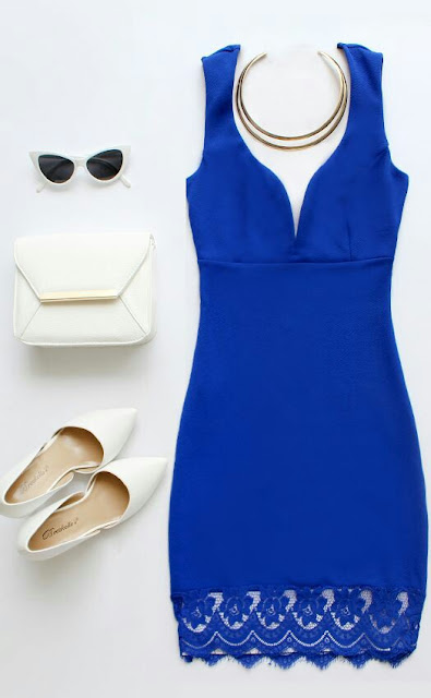 RoyalBlue body con Dress