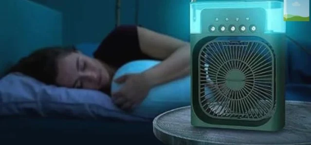 Mini Air Cooler Fan 3 in 1 Portable Fan Humidifier