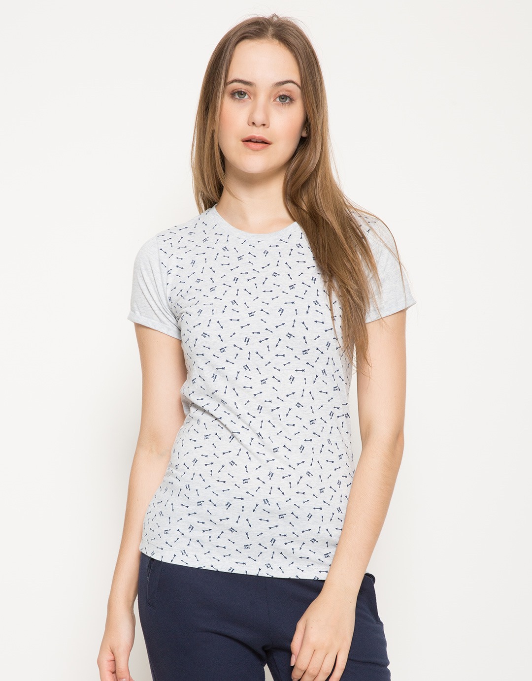 kaos--polo-shirt_super-t-little-arrows-print-t-shirt---biru_1397283_2_74151